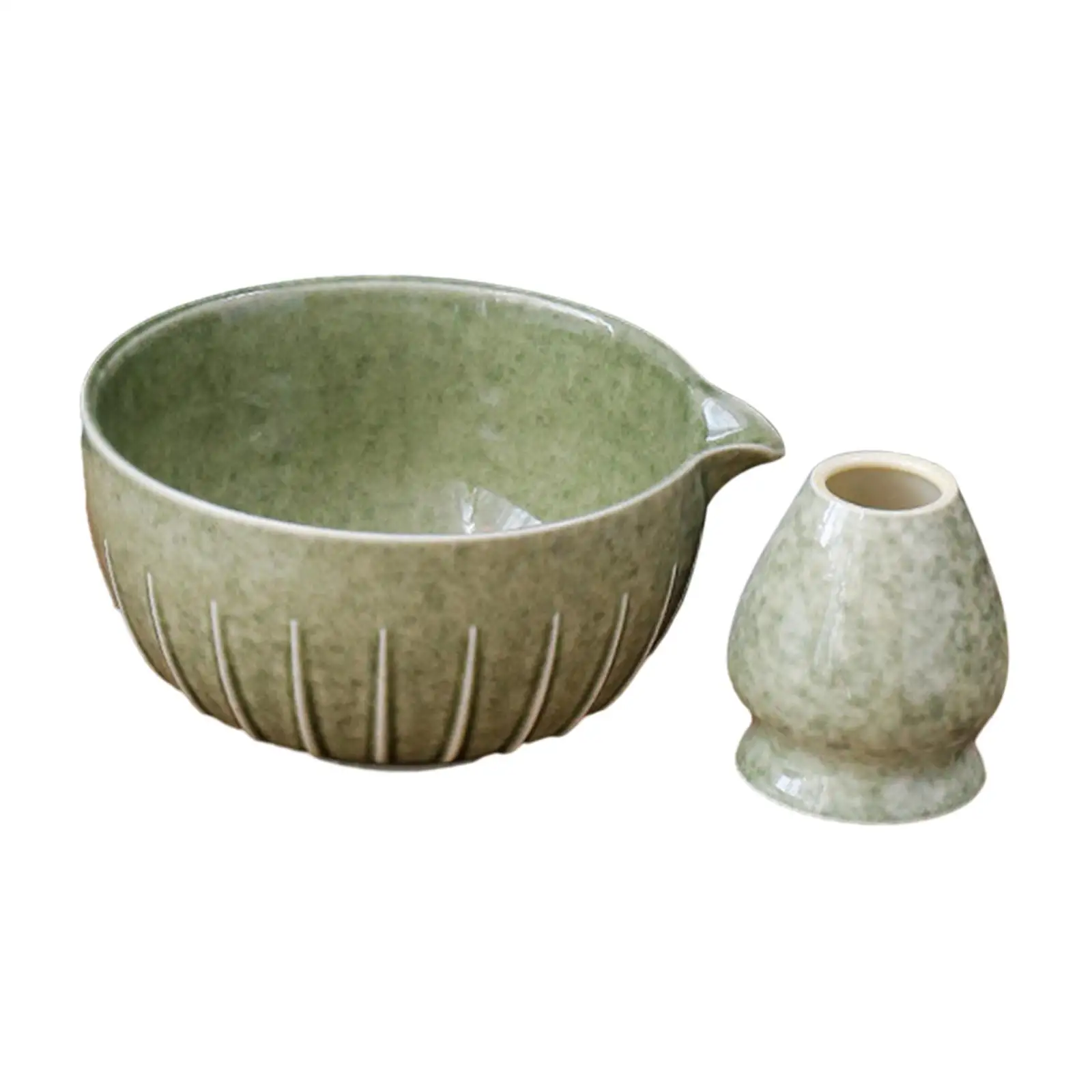 Matcha Bowl and Whisk Holder Gift Ceremonial Tea Ceremony for Matcha Powder