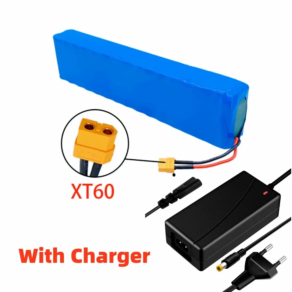 48V 13S2P 18650 krachtig batterijpakket, 10 Ah lithiumbatterij met grote capaciteit, oplaadbare Li-ionbatterij, met 54,6 V oplader
