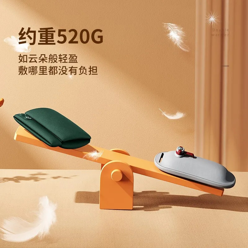 جهاز تدفئة محمول قابل لإعادة الشحن كيس الماء الساخن المعدة الجرافين المقاوم للانفجار وسادة التدفئة الكهربائية النسائية