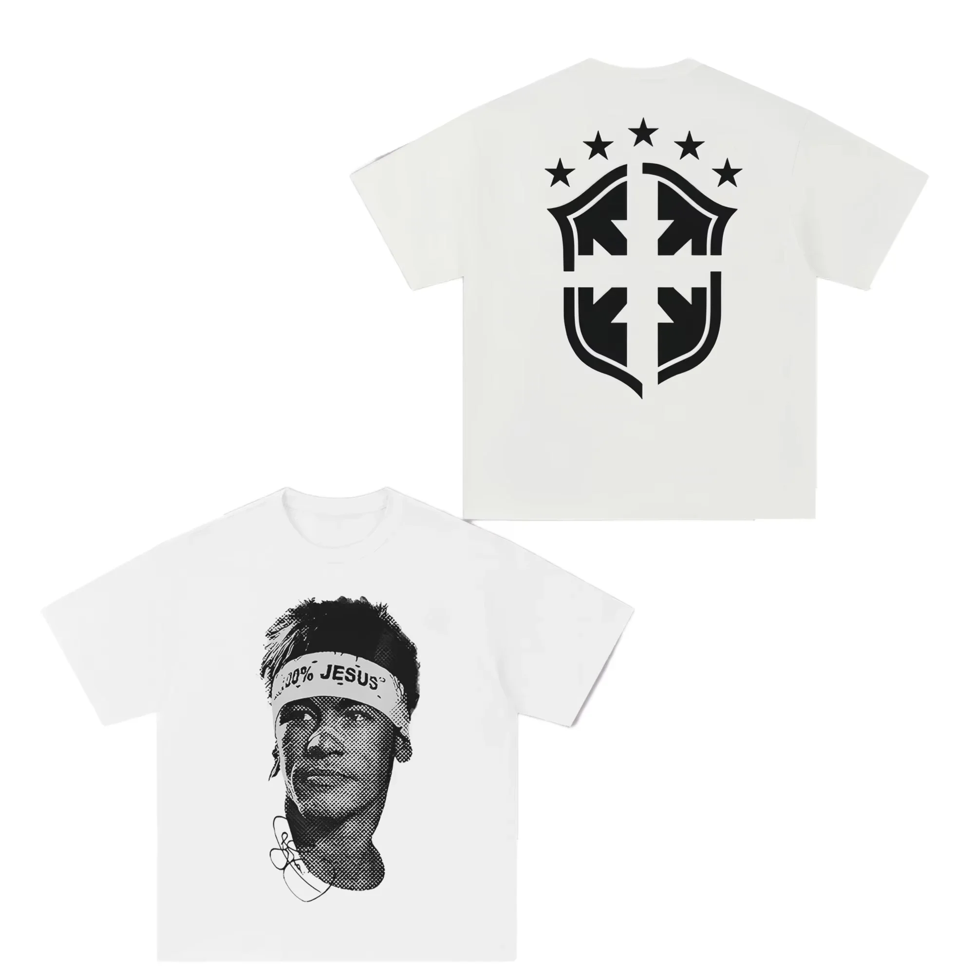 Cristiano Ronaldo Football Superstar Super Fashion Printed Short Sleeve Women T-shirt Men Distress American Cotton Men Tshirt image 2