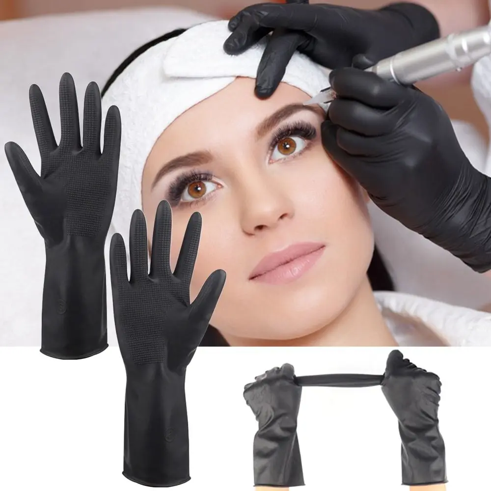 Tool Black Work Gloves Multi-purpose Rubber Latex Gloves Waterproof Kitchen Supplies Household Gloves Unisex