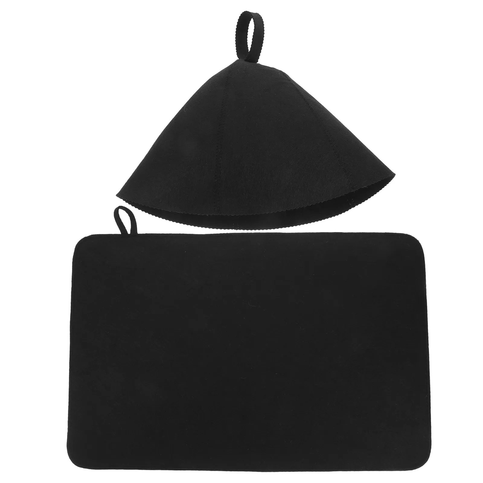 1Set Felt Sauna Bath Hat Thick Felt Seat Cushion Comfortable Sauna Accessories for Men Women Comfortable Kayak Seat Mat
