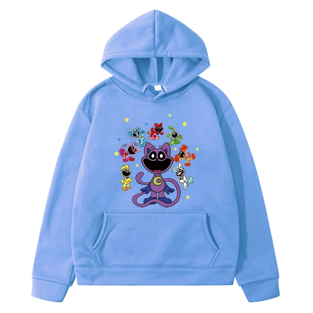 

Smiling Critters Autumn winter hoodies Fleece Sweatshirt boy Pullover y2k sudadera anime hoodie Cartoon jacket kids clothes girl