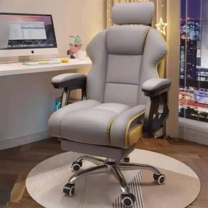 Design de suporte rotativo cadeira do computador escritório ergonômico jogos cadeira de escritório móvel poltrona sillas de oficina móveis para casa