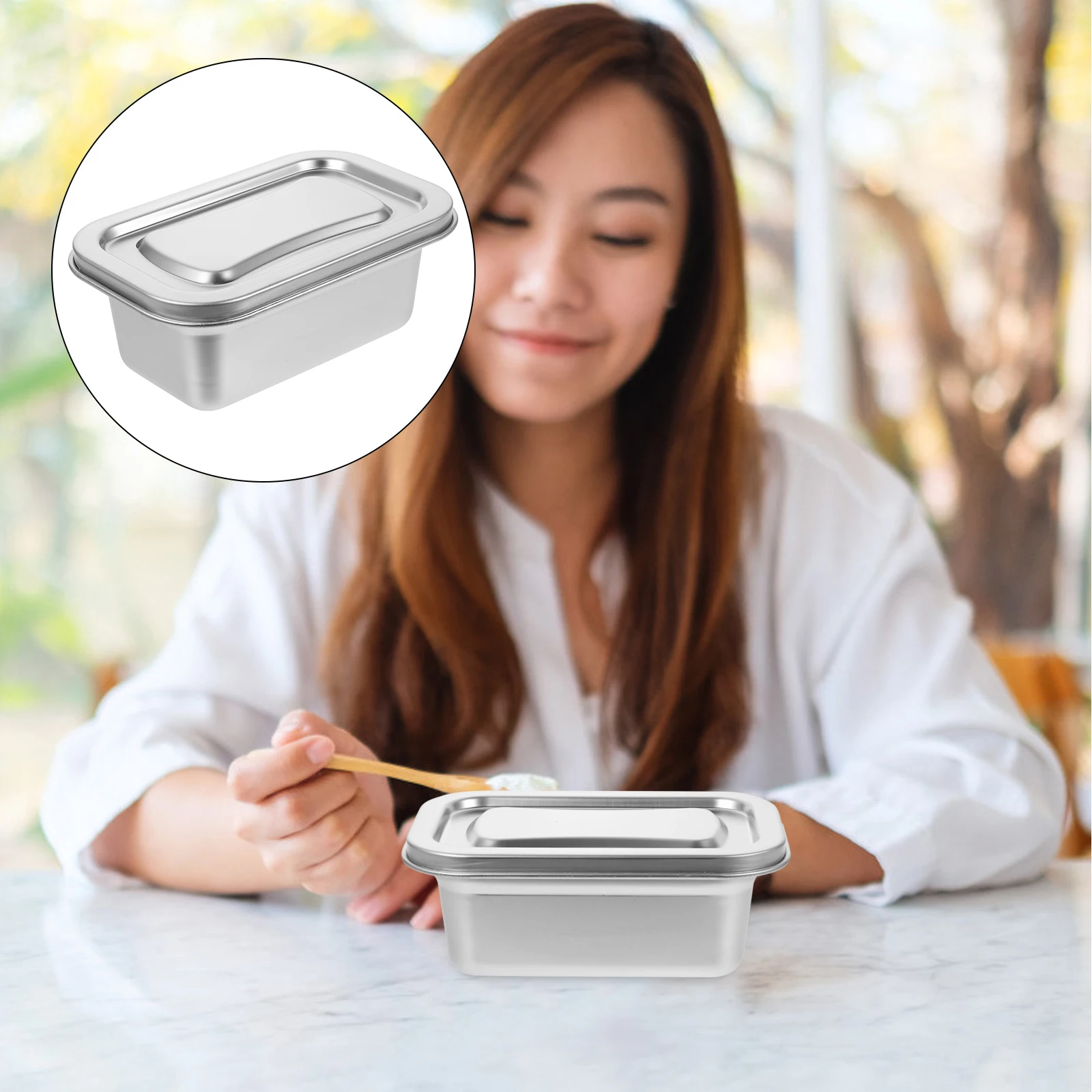 

Premium Ice Cream Storage Box Strong Non-Deformable Freezer Container for Refrigerator Keeps Food Fresh Convenient Home Kitchen