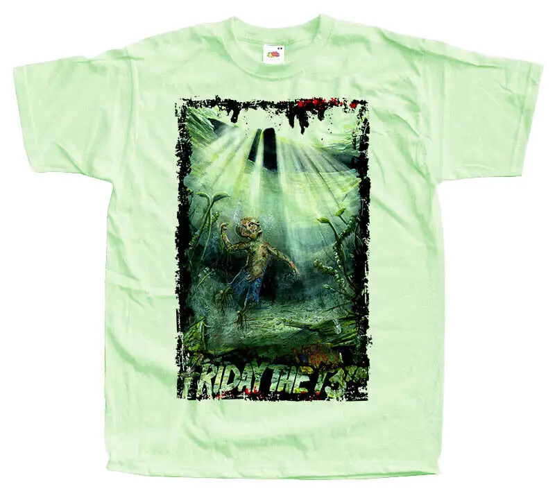 Friday The 13th v17 T shirt Mint Green horror movie poster all sizes S-5XL