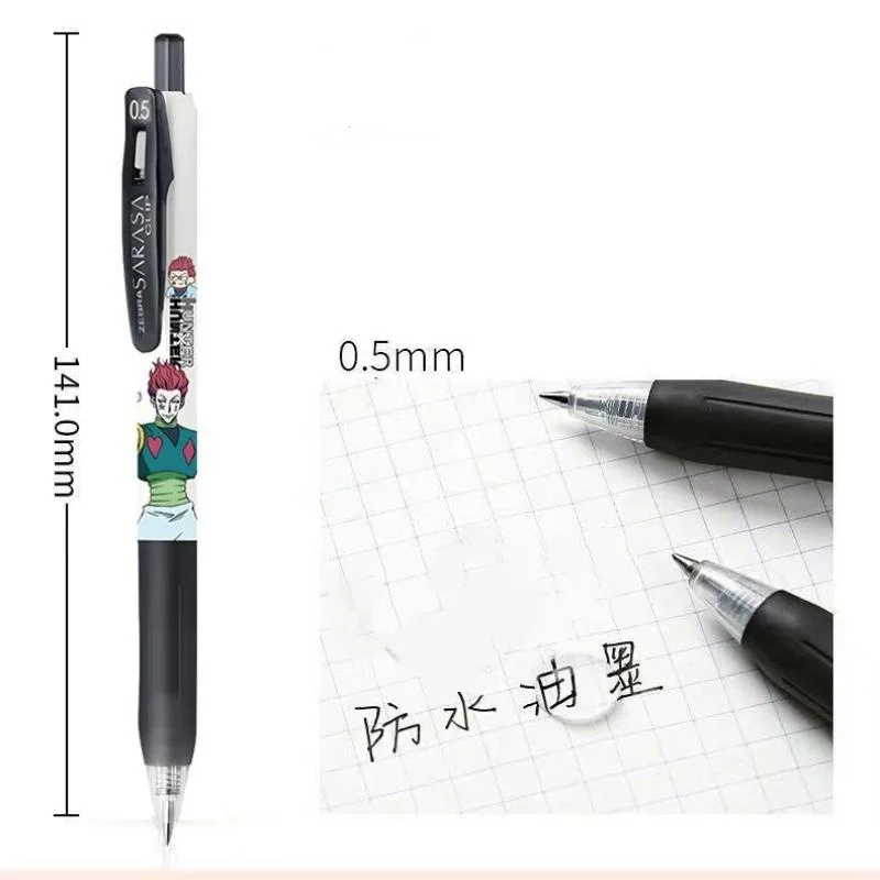 Hunter Hunter Gon Freecss Killua Zoldyck 0.5Mm Bullet Tip Black Retractable Gel Pen School Exam Office Use Gel Pen Friend Gift - view 6