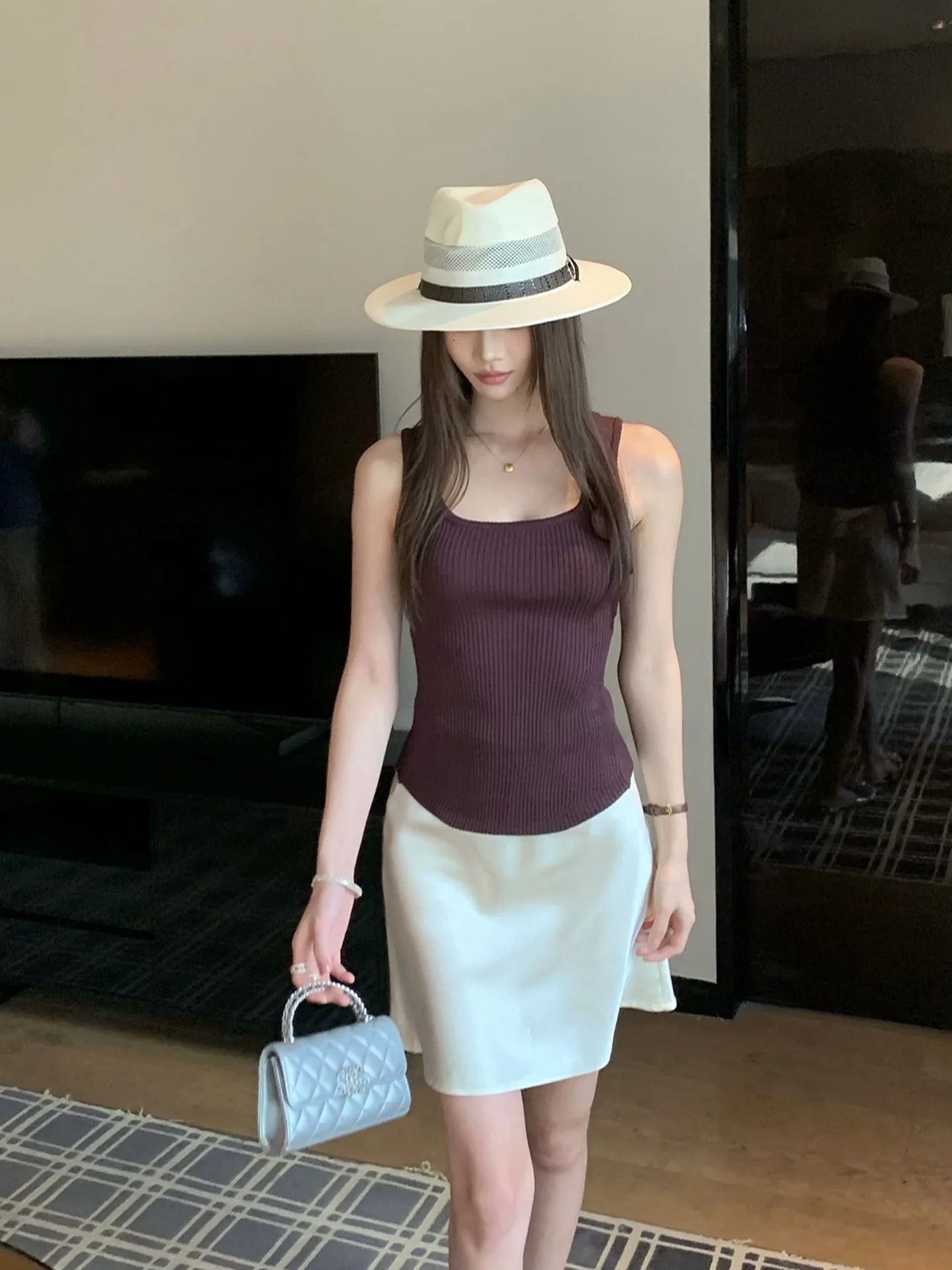 

Элегантное женское платье-халтер Ace Acid с завышенной талией и эластичной юбкой, в корейском стиле, из полиэстера, для ранней весны