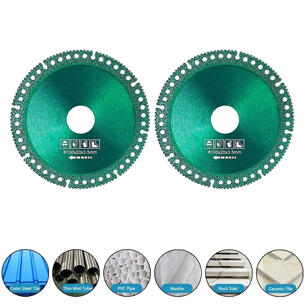 2pcs Composite Multifunctional Cutting Saw Blade Diamond Circular Saw Disc For Steel Metal Stone Marble Iron Rebar Cutting Disc