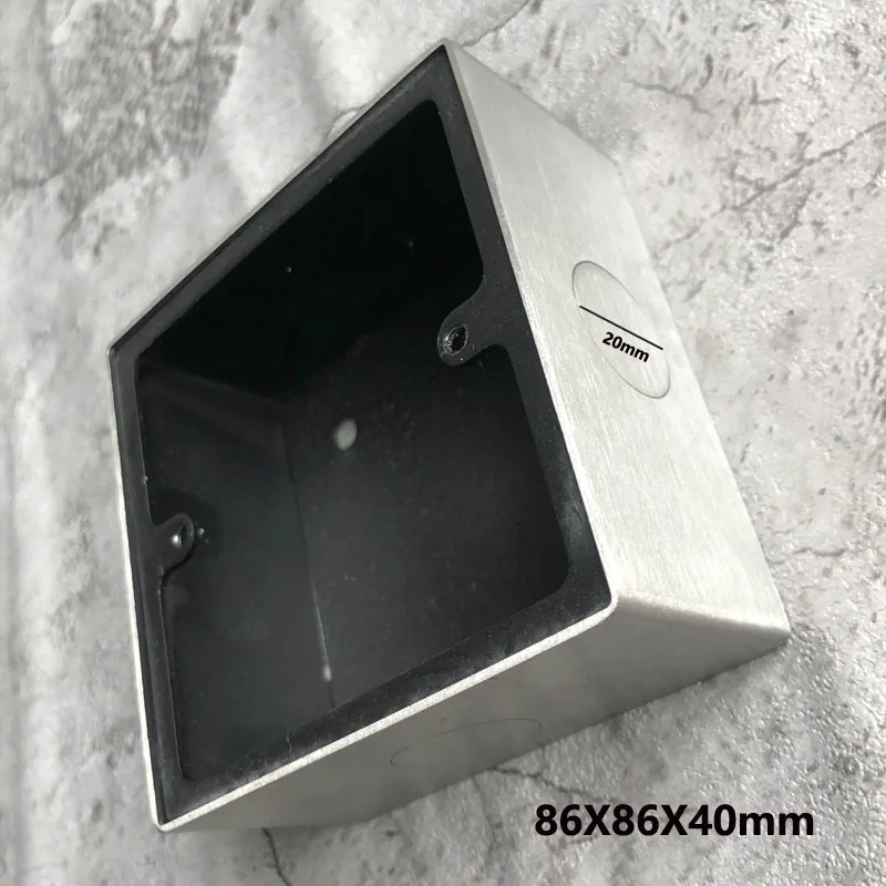 Wall Light Toggle Switch 1-4 Gang 2 Way Silver Stainless Steel Brushed Panel Switch EU Outlet
