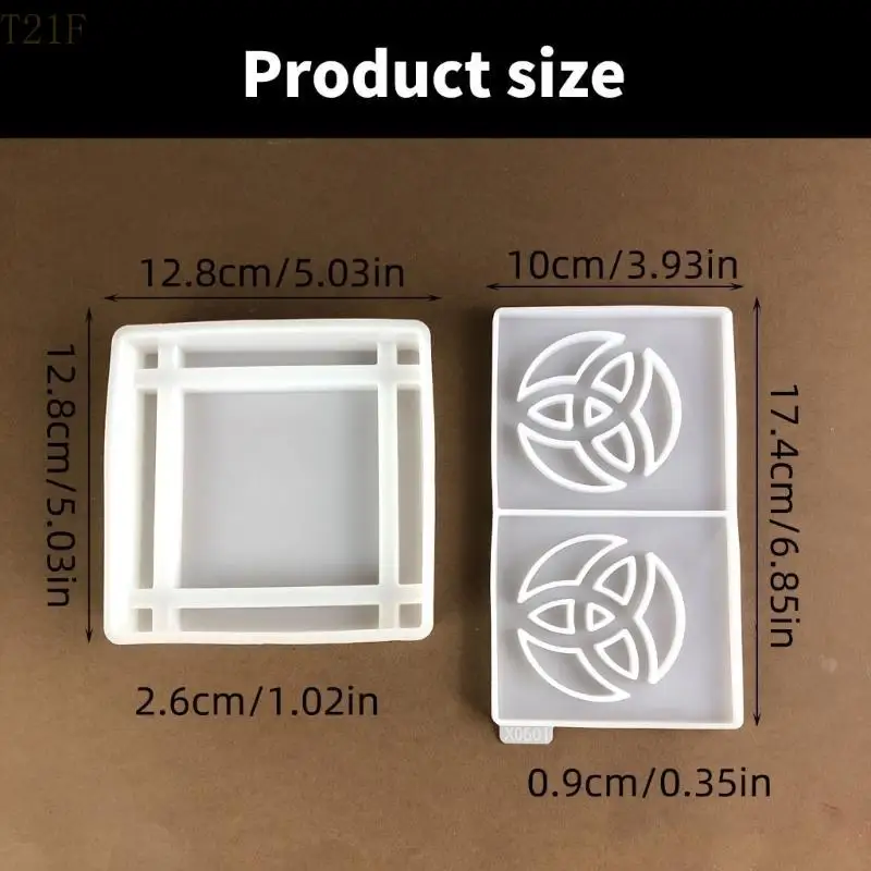 

T21F 2pcs Flexible Candlestick Silicone Molds Heat Resistant Silicone Molds For Making Knot Holders Accessory