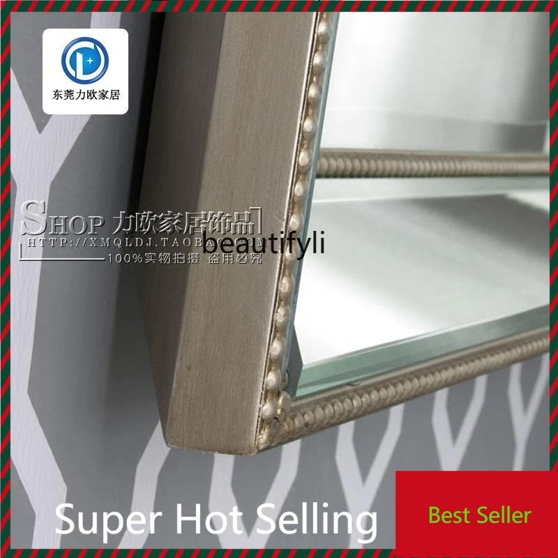 

F185 Simple square bathroom mirror, foyer living room decoration, bathroom wash mirror, wall-mounted vanity mirror