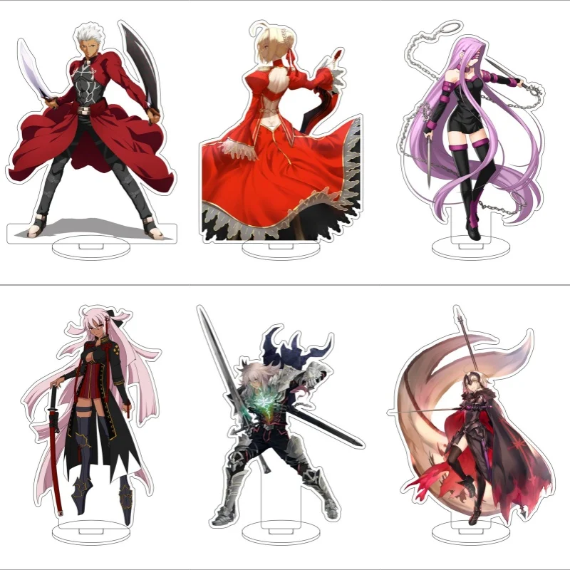 Anime Fate Stay Night Acrylic Stand Ornaments Sakura Matou/Illyasviel Von Einzbern Cosplay Figure Stand Charm Collection 15cm