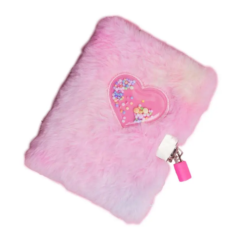 

Diary With Lock For Girls Heart Journal Notebook With Lock Kids Plush Heart Journal Secret Writing Diary For Children Girls Aged