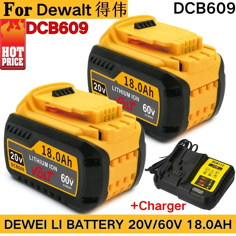 Original For DEWALT 20V For Flexvolt 20V/60V MAX DCB609 DCB547-XJ DCB205 DCB200 DCB182 DCB609-2 For Dewalt Lithium Ion Battery