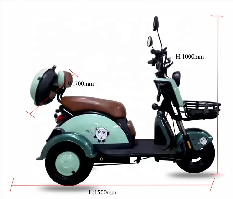 New style high quality and comfortable leisure electric tricycle 3 wheels scooter for adult in  2023