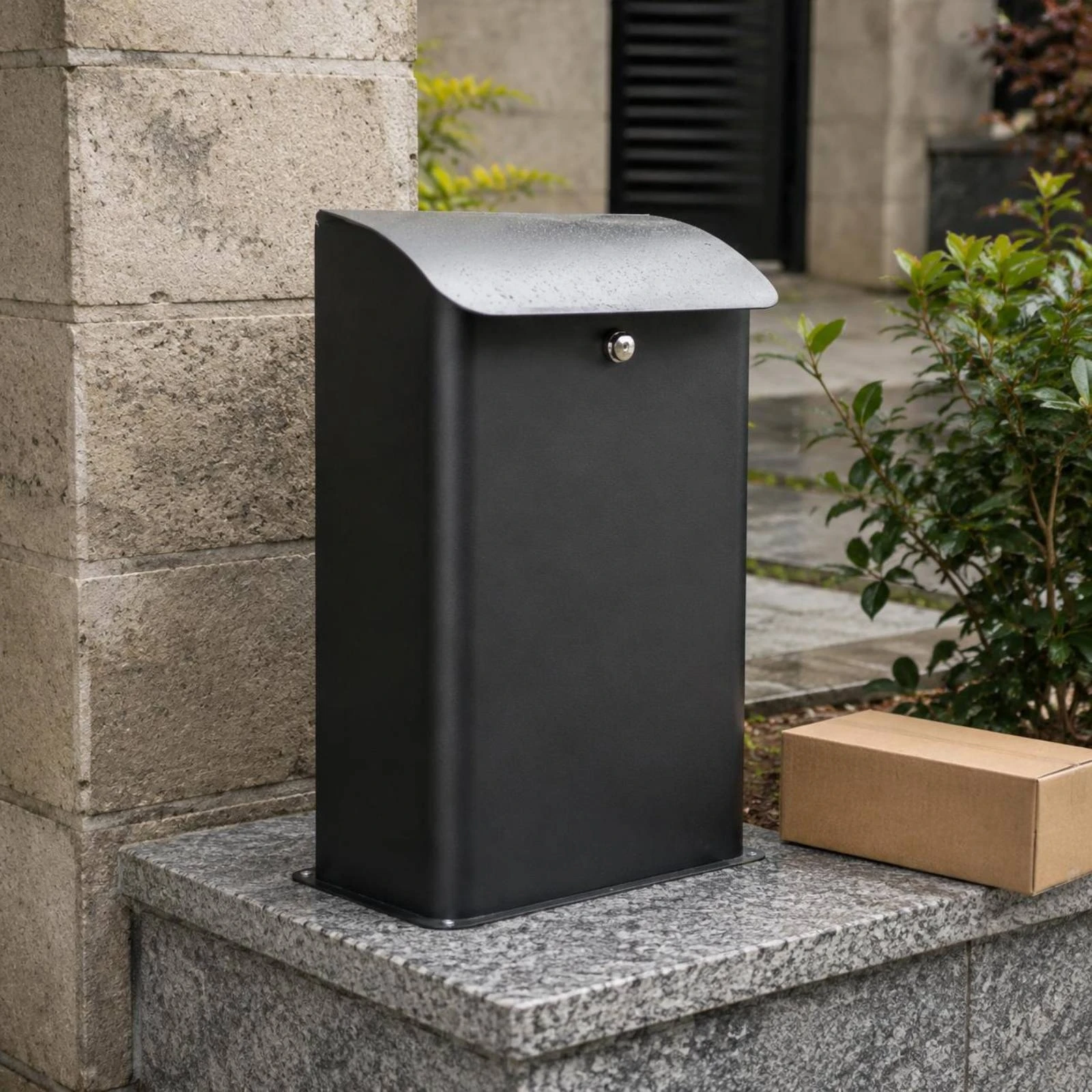 

Anti Theft Parcel Box Locked Anti Theft Mailbox Package Delivery Box Large Capacity Mail Storage Easy to Install for Front Gate