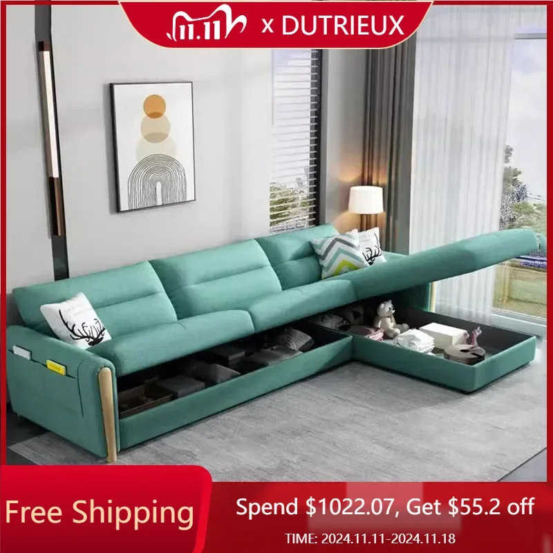 

Wood designer Simple Sofas Beds Kawaii L Shape Green extendeble Floor Living Room Sofas Nordic Foldable Sofy Do Salonu Furniture