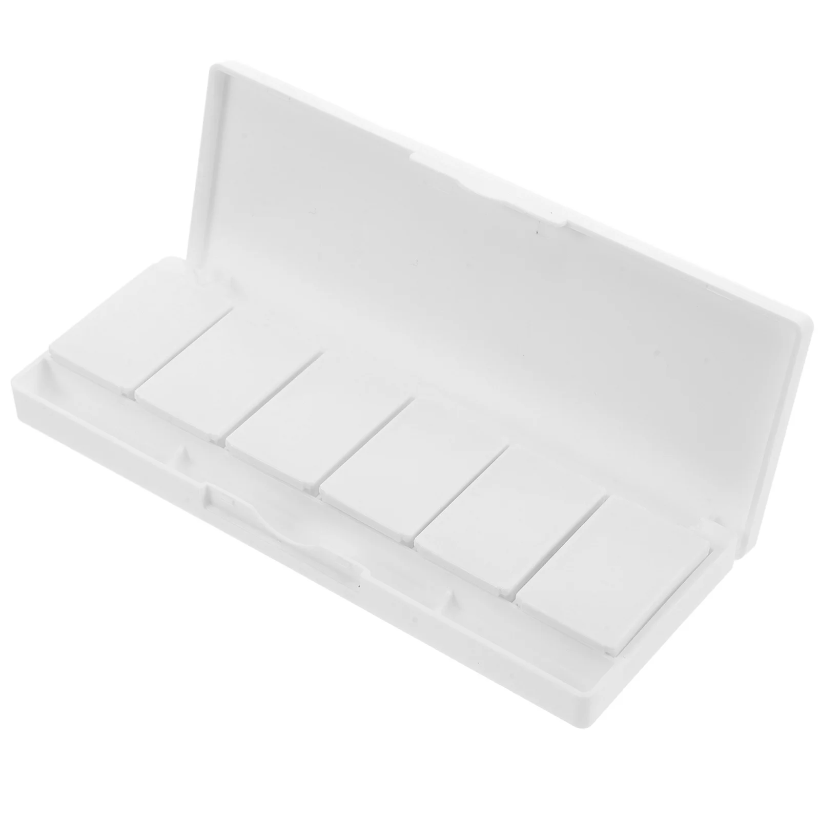 

Empty Eyeshadow Palette 6 Grids Refillable Makeup Organizer Portable Watercolor Paint Tray For Travel Nail Gel Gouache