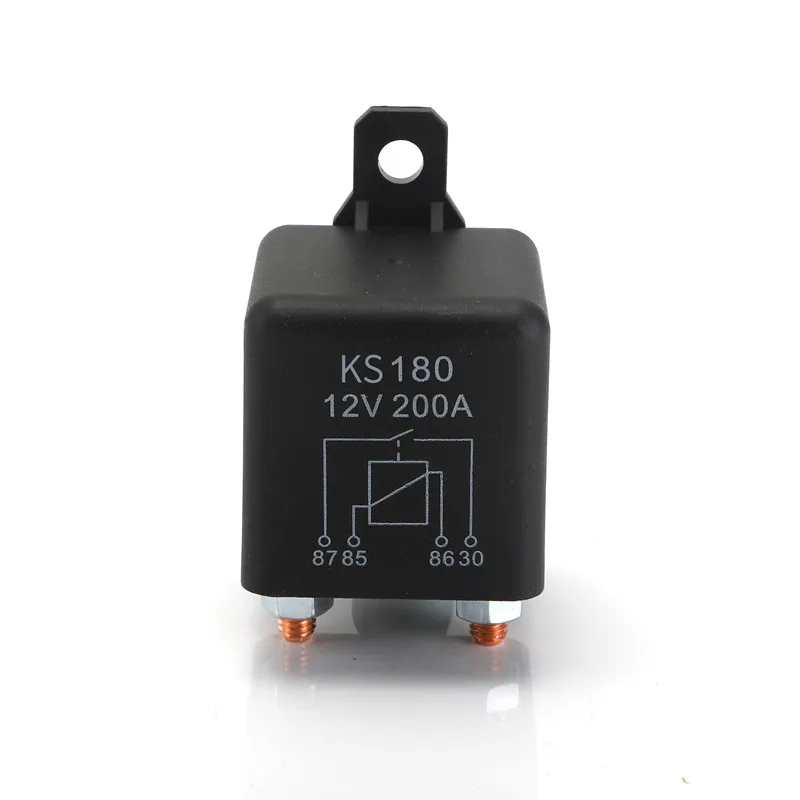 High Current 4 Pin Car Relay250A 12V 100A 200A Truck Motor Automotive Relay Continuous Type Automotive Car Relays Normally Open