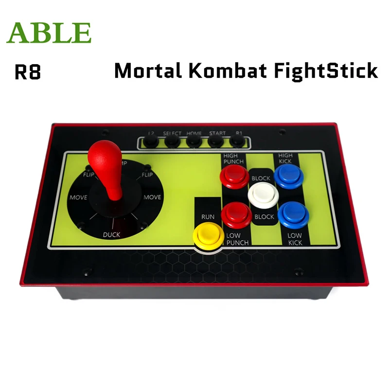 

FightBox R8 Mortal Kombat Fight Stick Arcade Game Controller Reimagined Zero Delay 8-Way Raspberry Pico GP2040 For PC/PS3