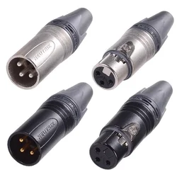 50PCS xlr plug connector 25PCS MXX Male or 25PCS 3FXX femelle Un ensemble 3 pin XLR Connecteur for DIY xlr cable