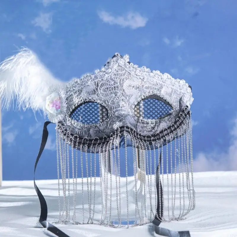 N7YF Women Men Costumes Mask Festival Halloween Face Cover Masquerade Half Face Mask Carnivals Mask Party Performances Mask