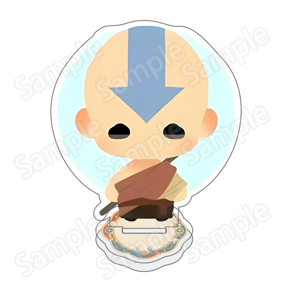 Anime Avatar The Last Airbender New 10CM Chibi Acrylic Stand Keychain Aang Katara Zuko  HD Print Desktop Decor Collectible Gift