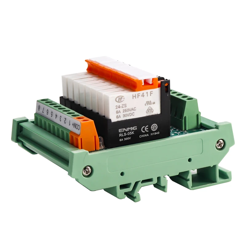 HF41F Terminal Relay Module, Multi-Loop Ultra-Thin Electromagnetic MIL Connector, 24V Industrial Terminal  Block for  Automation