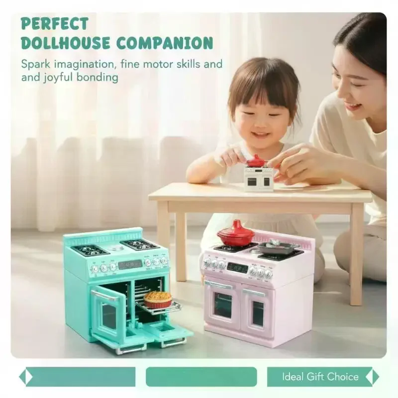 Mini Model Stove Kitchen Scene Simulation Children'S Doll Play Home Toy Ornament Compact Kitchenware Set For Playtime Fun