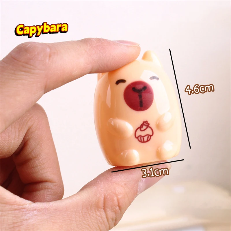 5Pcs Creative Cartoon Capybara Pencil Sharpener Mini Funny Cute Pencil Sharpener Office Supplies Student Stationery Gifts