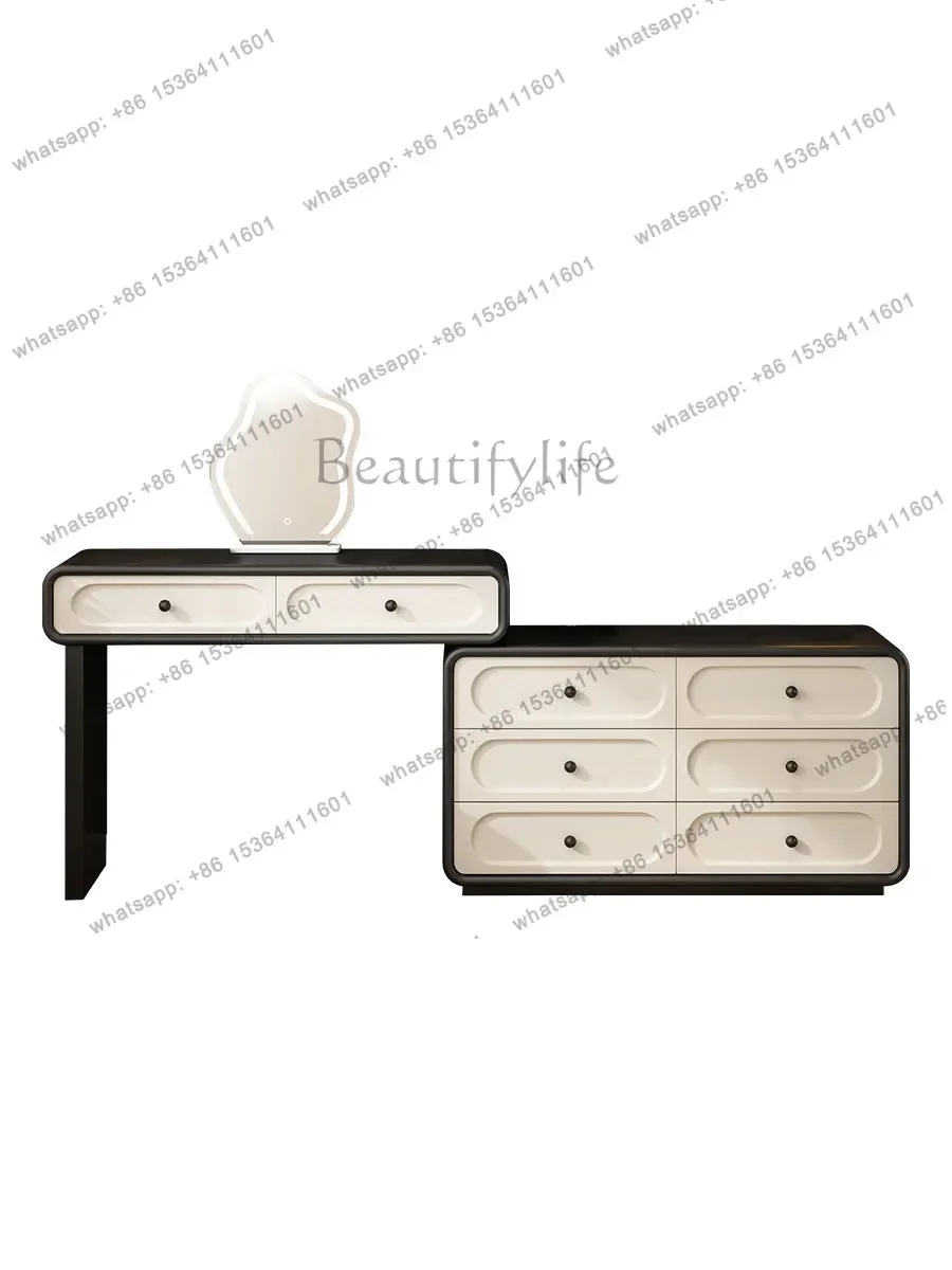 D38 .All Solid Wood Dresser Chest Integrated Small Apartmen…