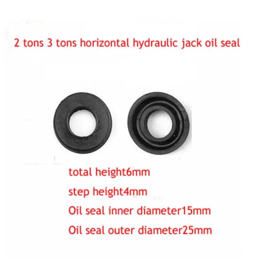 2 Tons 3 Tons Horizontal Hydraulic Jack Accessories Oil Seal Sealing Ring Soft Rubber Oil Seal 1Pair