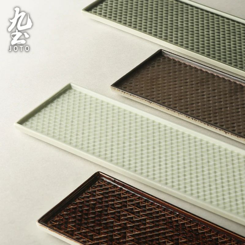 

JOTO Simple, elegant and fine porcelain Ceramic Japanese Sushi Plate CJR0587