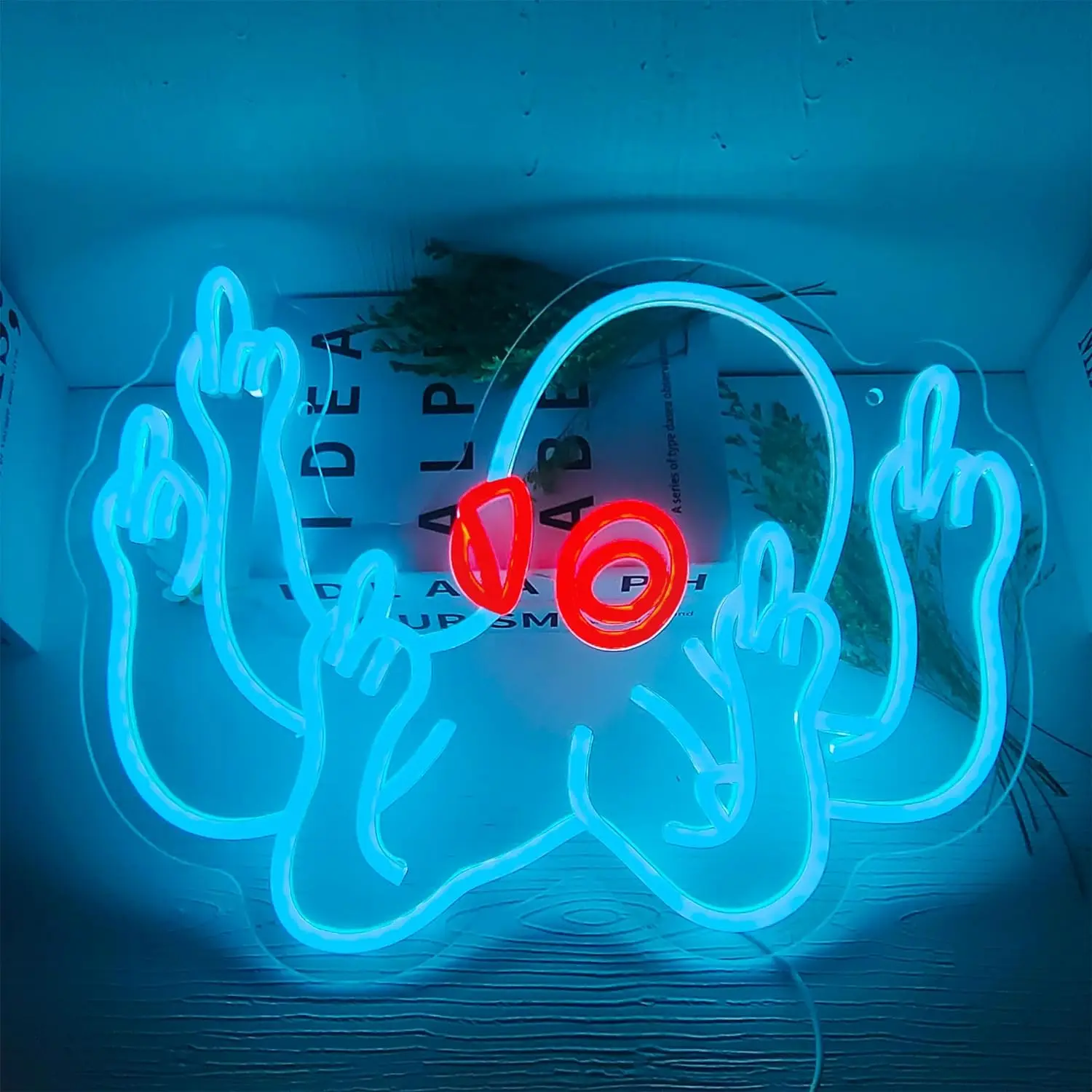 Octopus Neon Signs LED Neon Light Sign Light Up Neon Signs Wall Decor for Kids Bedroom Play room Seafood Restaurant Gift