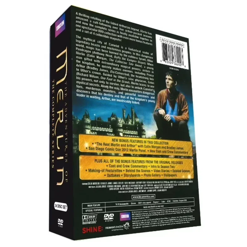 American TV Series The Legend of Merlin 24 DVD Full Version English Pronunciation Words