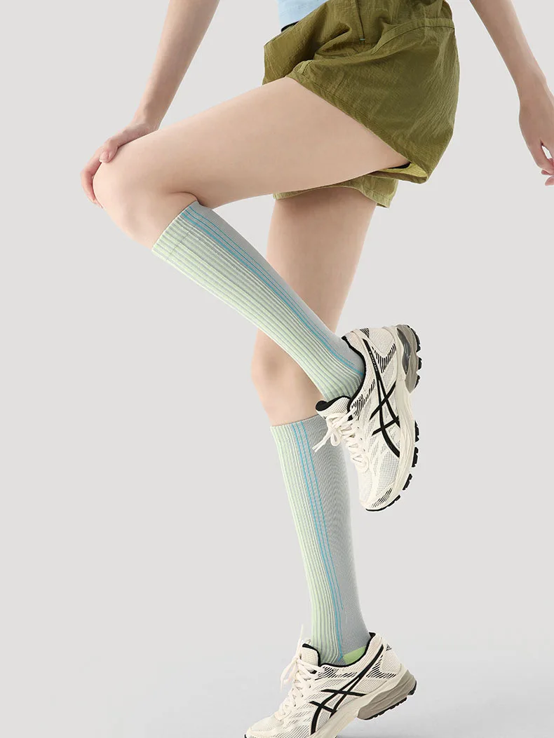 Women's Sock Sports Stress Leg Socks Versatile Socks Fitness Running Jump Rope Yoga Pilates Compression Badminton Fashion Simple