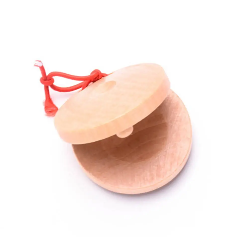 การศึกษา Unisex ไม้ความสามารถในการฟัง Percussion เครื่องดนตรี Castanets ของเล่น