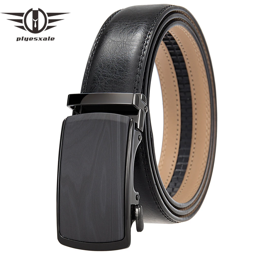 

Plyesxale Brand Genuine Leather Mens Belt Automatic Luxury Belts For Men 2023 Fashion Designer High Quality Men's Belt B1235