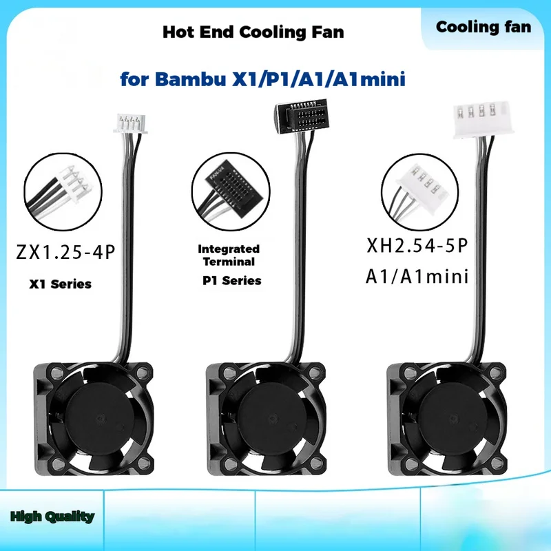 2510 Hotend Cooling Fan Compatible for Bambu Lab P1 X1 A1 A1 Mini