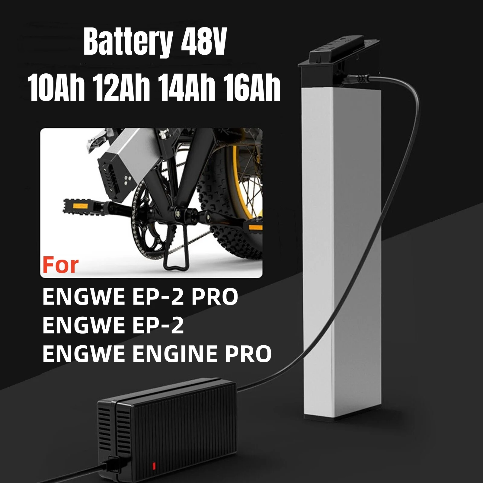 Folding E Bike Battery 48V 10Ah 12Ah 14Ah 16Ah Amp DCH 006 for Samebike LO26 20LVXD30 XP2.0 Folding Electric Bicycle Batteries