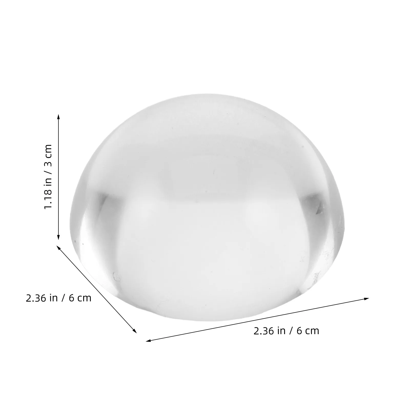 6Cm Mini Crystal Half Ball Sphere Clear Glass Decorative Globe for Desktop Coffee Table Centerpiece Bowl Room Decor Crystal Dome