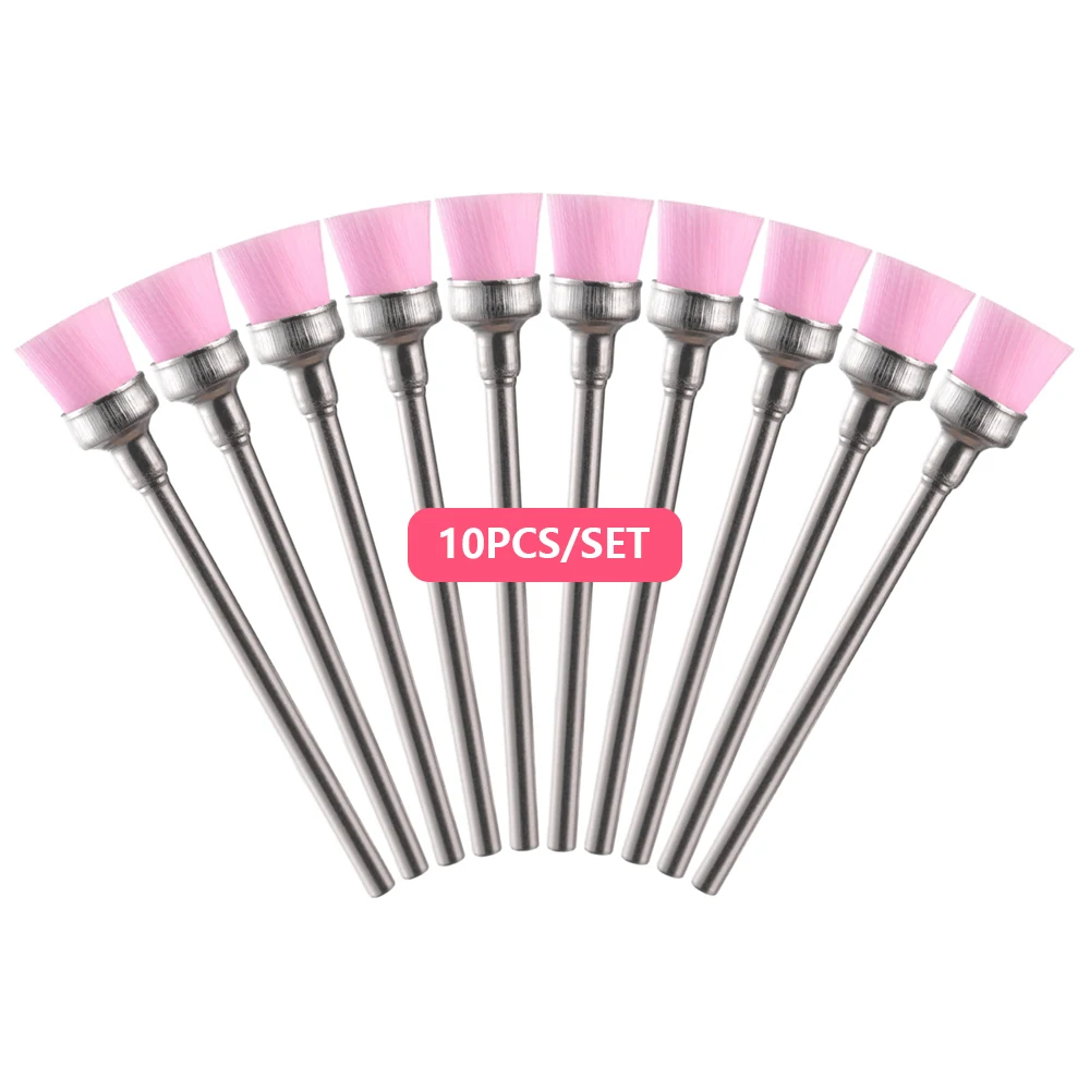 

5/10PCS Nail Drill Bits Milling Cutter Cleaning Brushes for Clean Electric Nail Machine File Nail Art Manicure Pedicure Tools