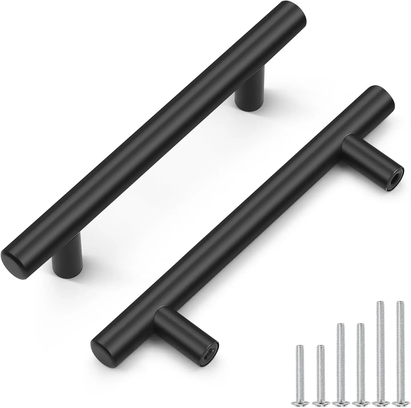 

Matte Black Cabinet Pulls 6 Inch Modern T Bar Handles