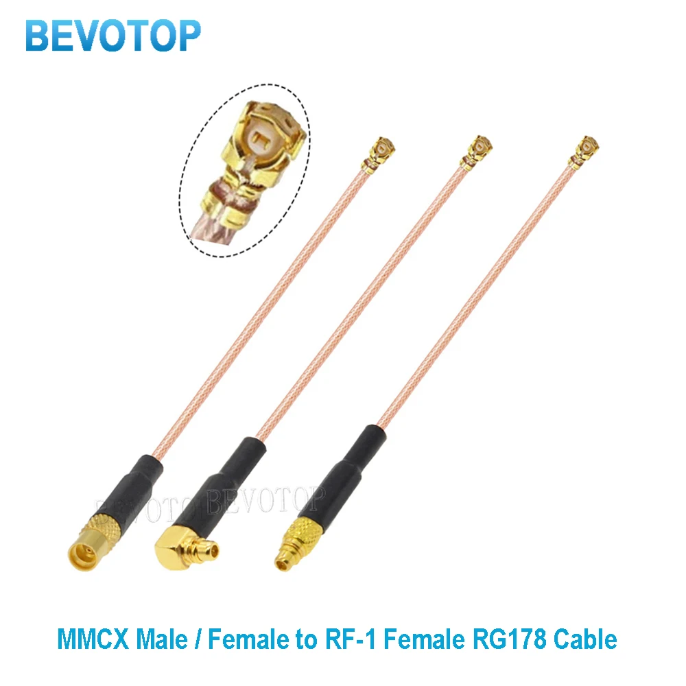 10PCS RG178 RF Pigtail Cable U.FL IPX-1 Female to MMCX Male / Female Adapter FPV Antenna RF Coaxial Extension Cable Wholesales