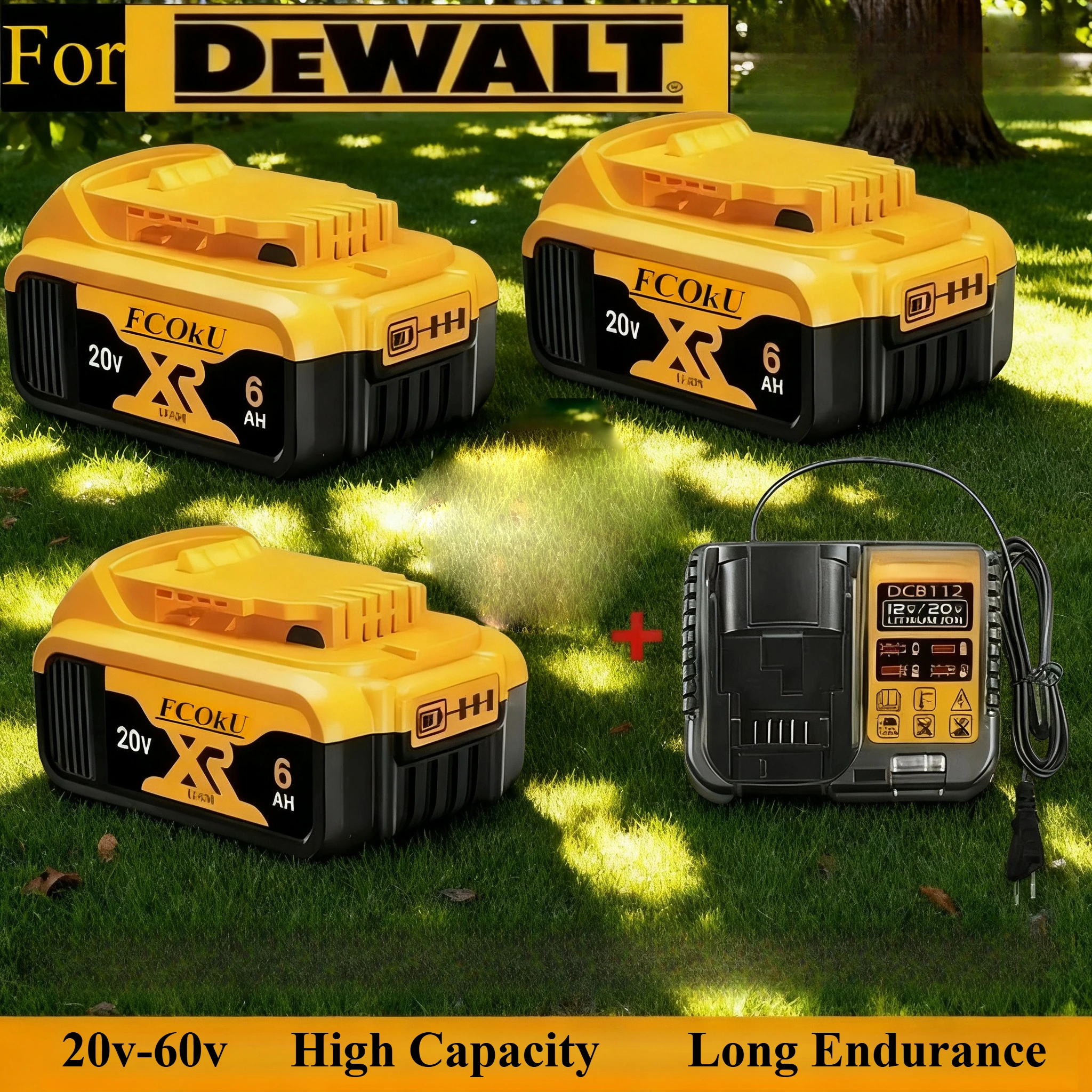 

20V 6.0Ah 9.0Ah Batteries For DeWalt Power Tools DCD887 DCD805 DCF860 Dcd796 DCG406 DCF880 DCF512 Replacement Lithium Batteries