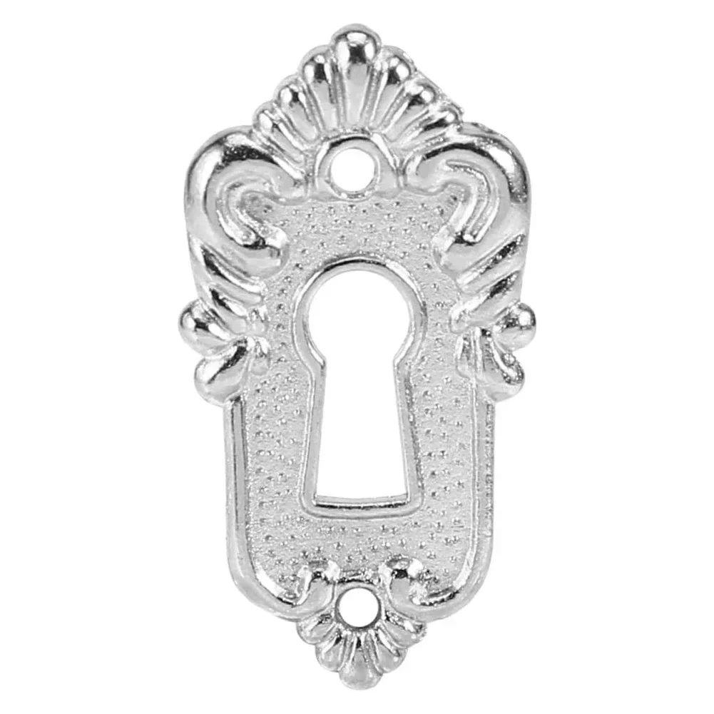 Bathroom Drawer Cabinet Door Lock Drawer Lock White Nickel Zinc Alloy Antique Beautiful Shape Exquisite Patterns