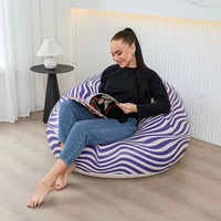 Large Slouchy Inflatable Sofa Chairs Lounger Seat Bean Bag Sofas Pouf Puff Couch Tatami Living Room Supply