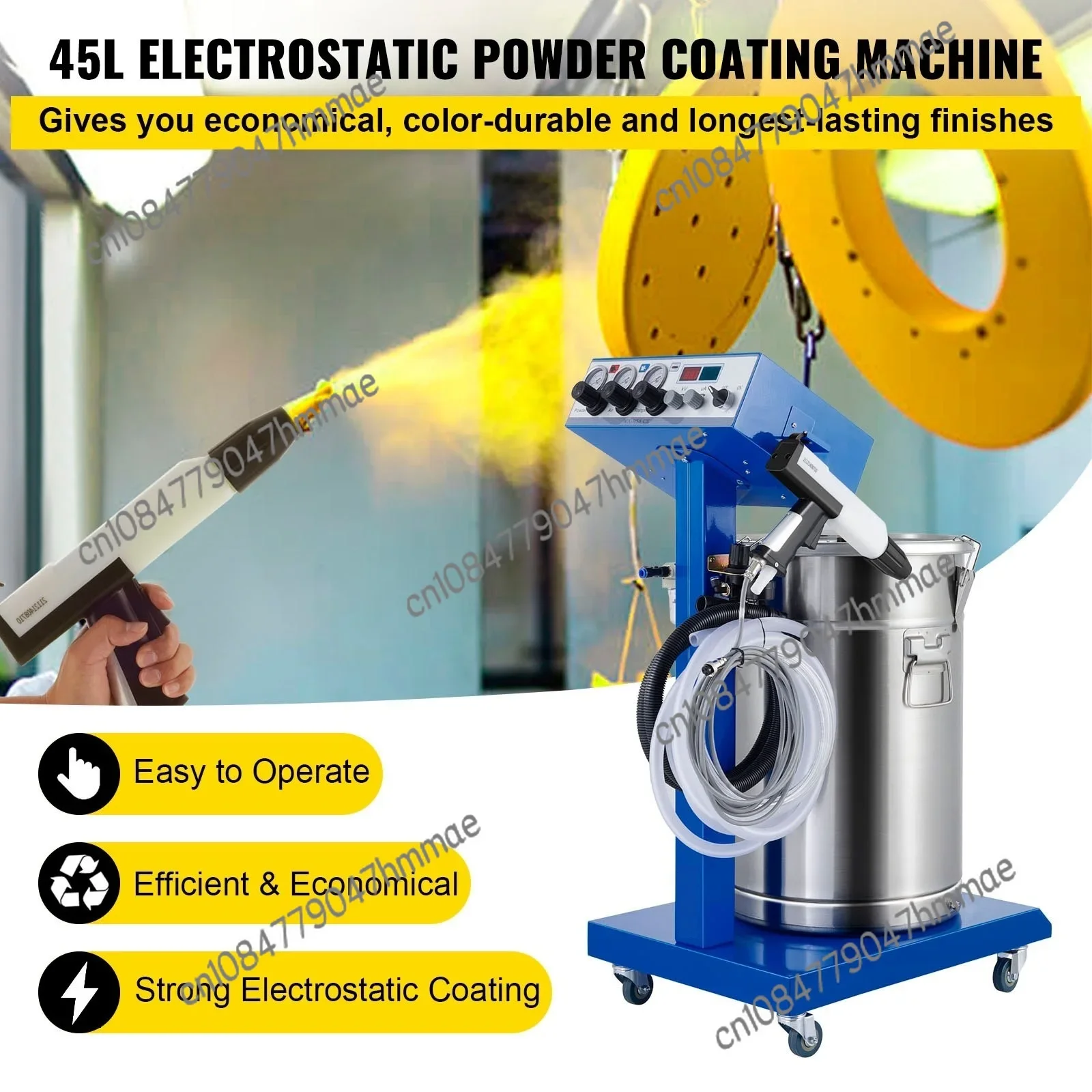 45L Powder Coating System Machine Electrostatic Deep Corners Paint System WX-958 Electrostatic Spraying Machine Spray Guns