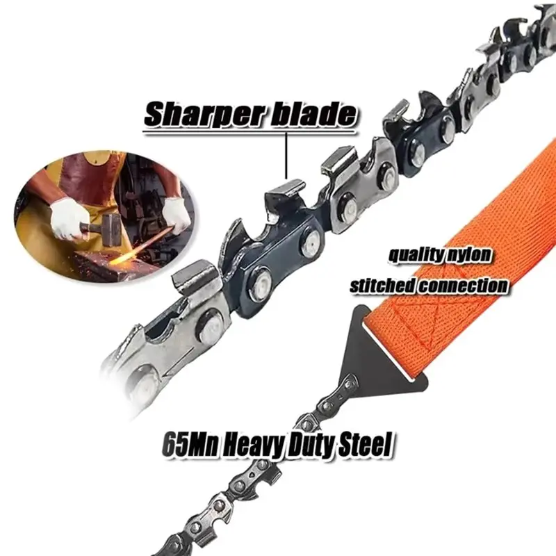 A7THK-Nood Camping Wandelen Gereedschapszak Handgereedschapstasje Draagbare Survival Kettingzaag Kettingzaag 1Pc Outdoor Pocket